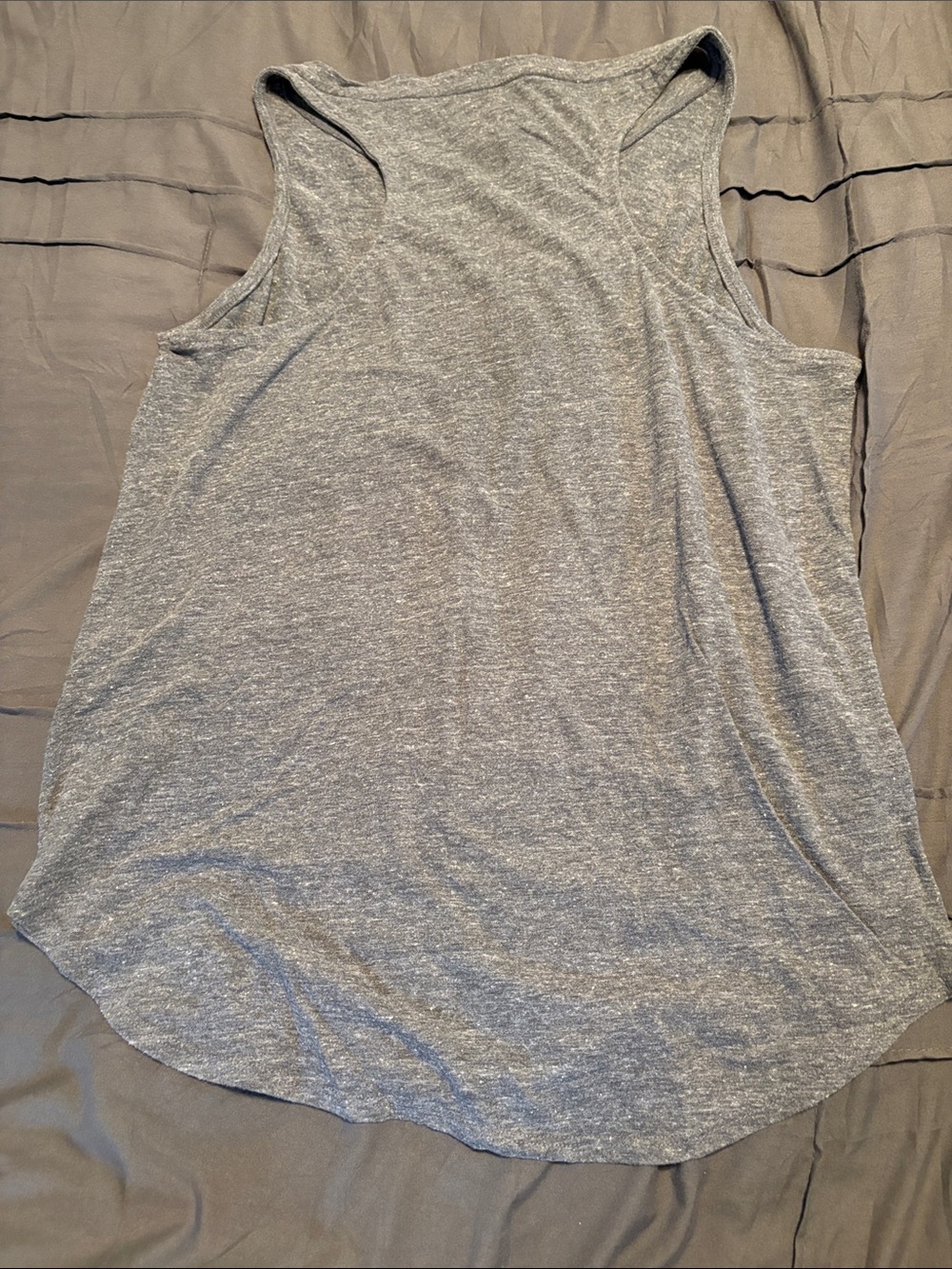 Lucky Brand Triumph Gray Tank Top with Red Union Jack Graphic NWOT - Picture 2 of 3